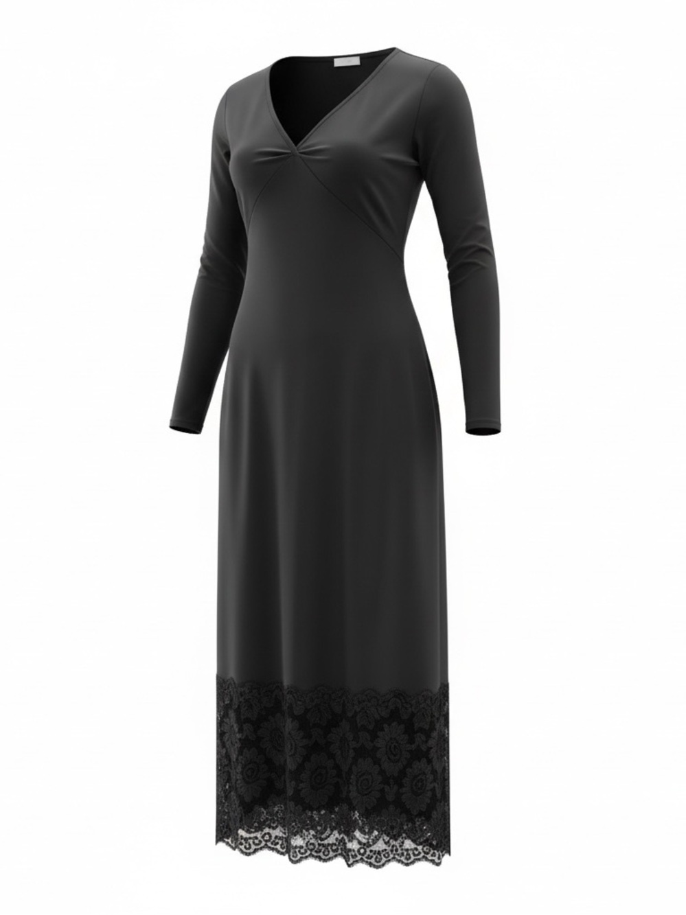Yandy stretchy black lace dress